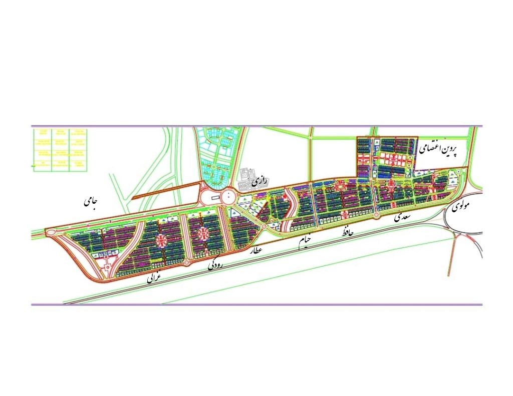 new dargahan city – neighborhood map